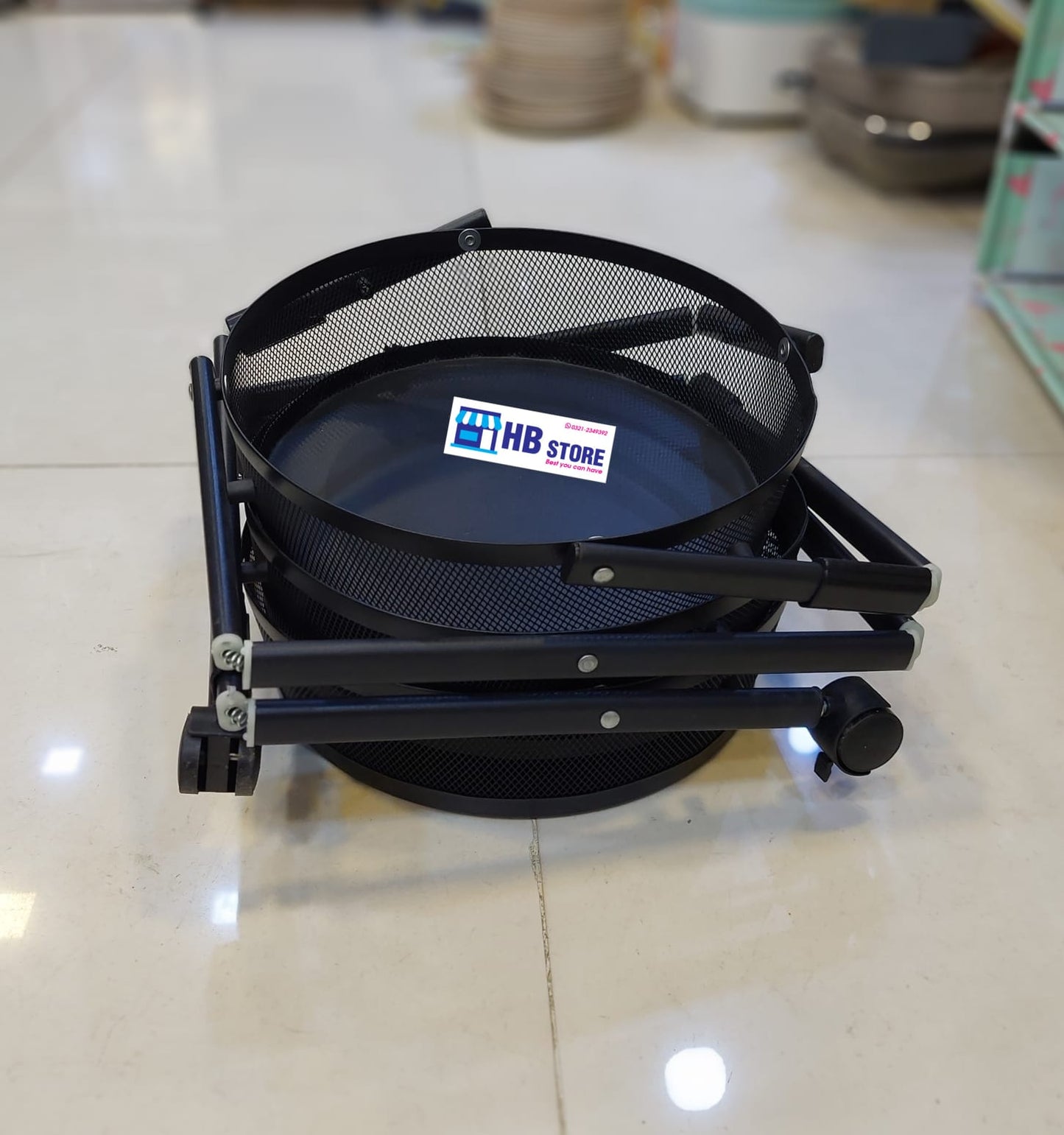 3 Layer Foldable Trolley