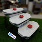 3 Step Ceramic Dish With Metal Stand