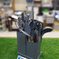19Pcs Kitchen Utensil Knife & Cutting Board Complete Set With Holder