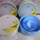 4Pcs Plastic Bowl Set With Lid