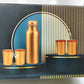 Fancy Copper Bottle & 4 Glass Set