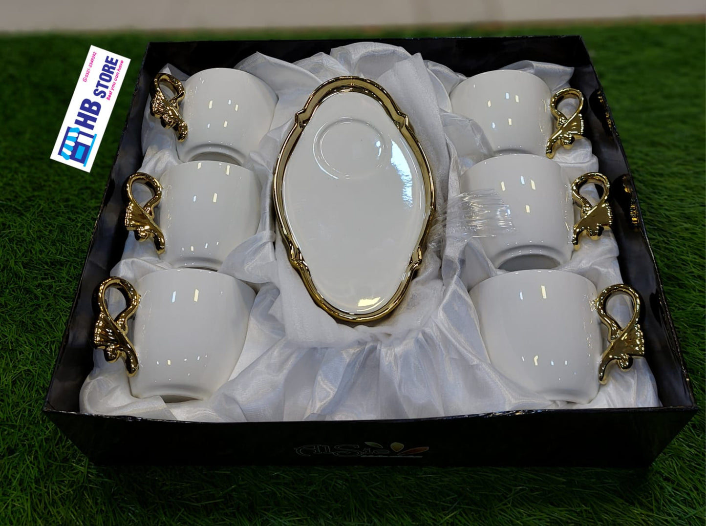 6Pcs Cups & Saucers Set