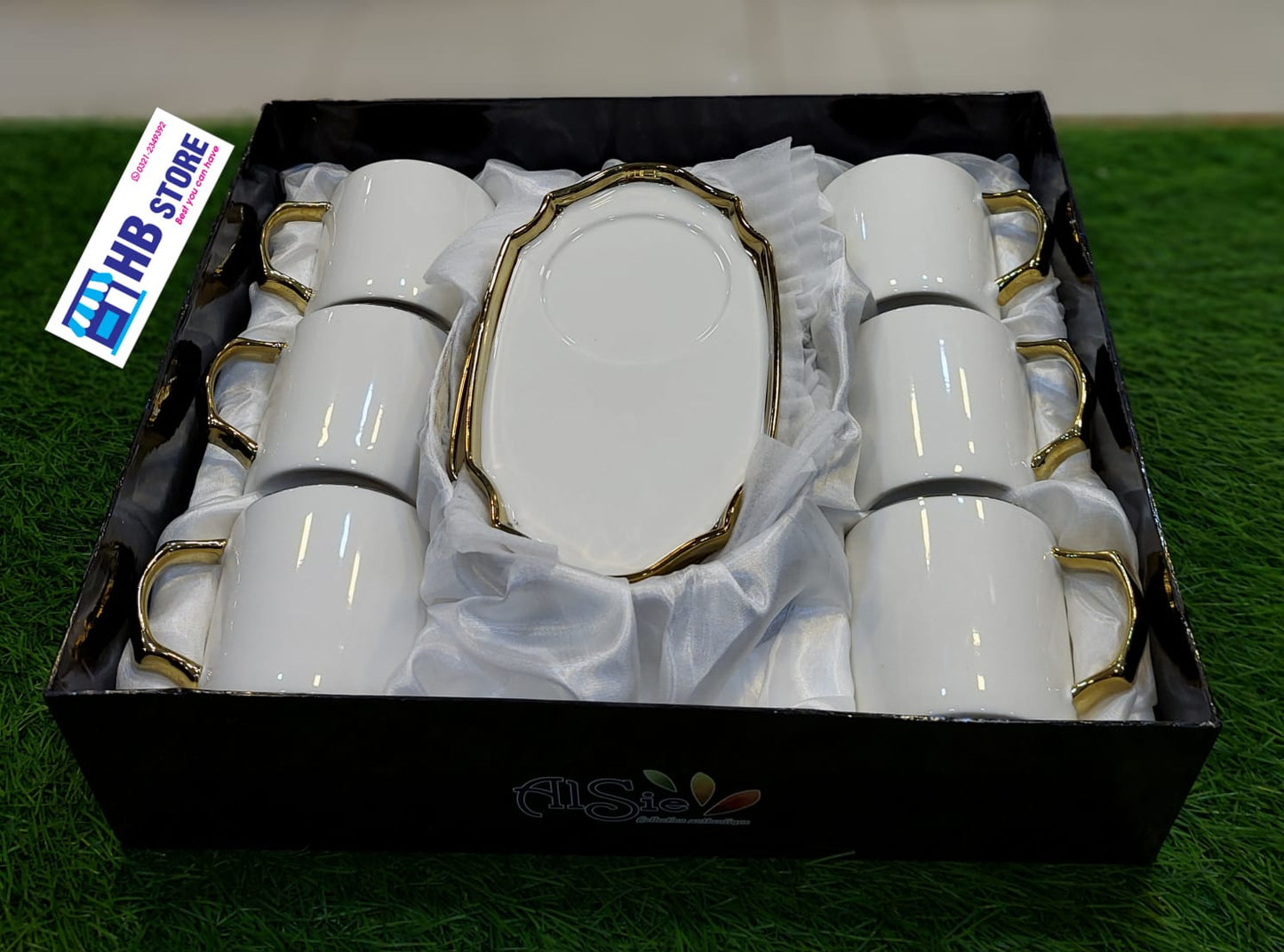 6Pcs Cups & Saucers Set