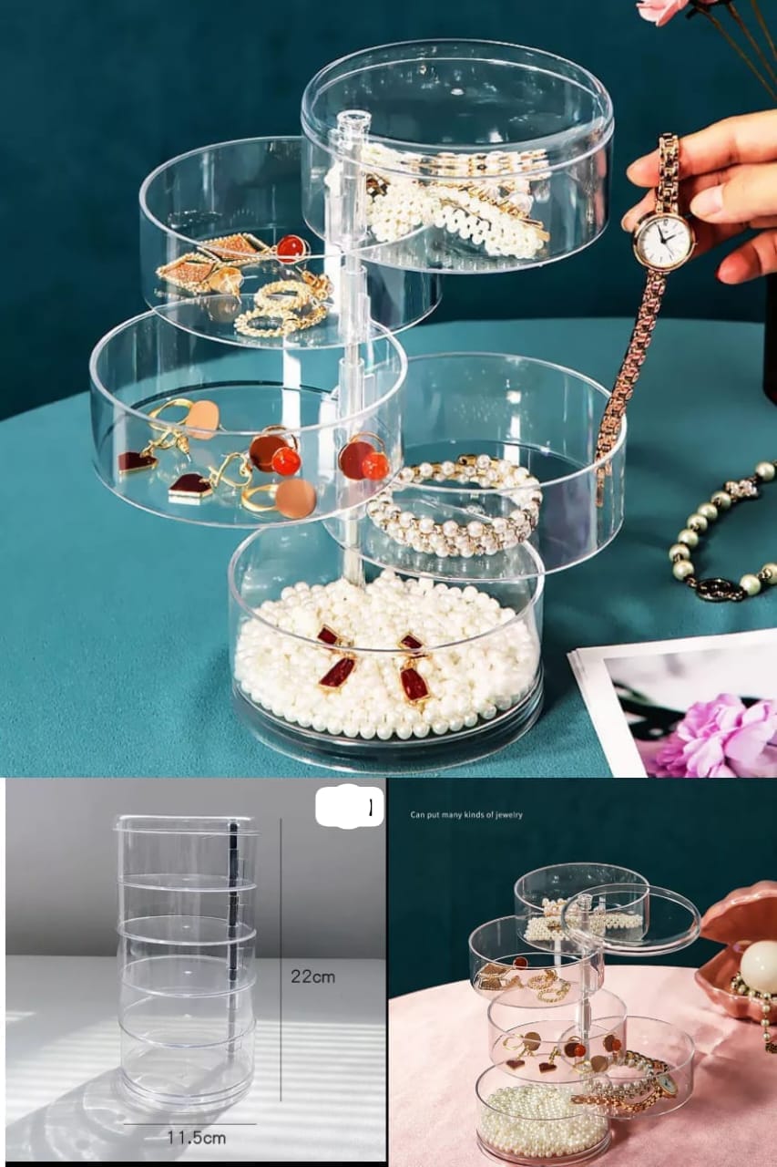 Acrylic Round Jewelry Organizer