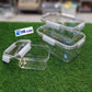 3Pcs Acrylic Square Airtight Box Set