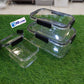 3Pcs Acrylic Square Airtight Box Set