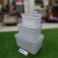 3Pcs Plastic Box Set With Drainer Basket
