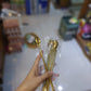 Golden Stainless Steel Straw & Spoon