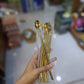 Golden Stainless Steel Straw & Spoon