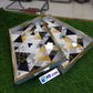 2Pcs Fancy Wooden Tray Set