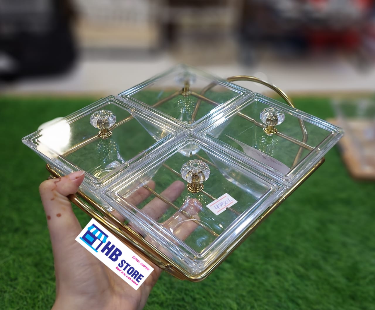 4Pcs Snack Serving Tray