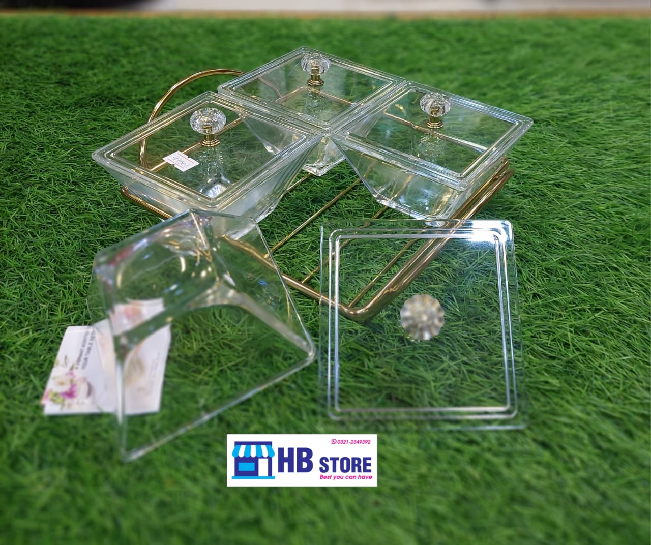 4Pcs Snack Serving Tray