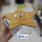 Acrylic Star Serving Bowl With Wooden Lid