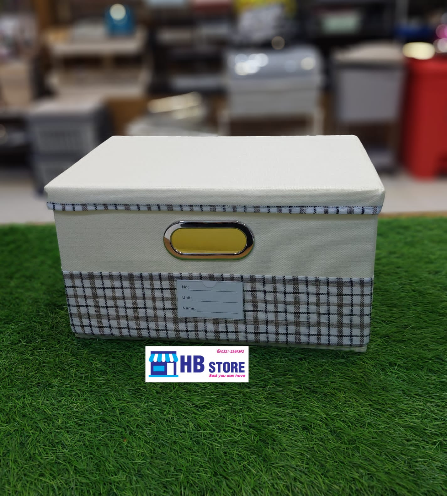 Fabric Storage Box With Lid