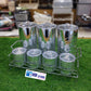7Pcs Acrylic Material Spice Box With Stand