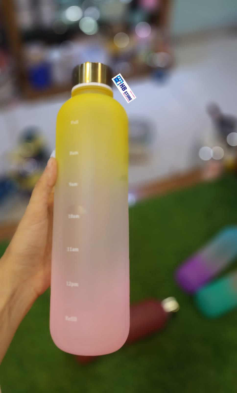 Acrylic Plastic 1L Colorful Water Bottle