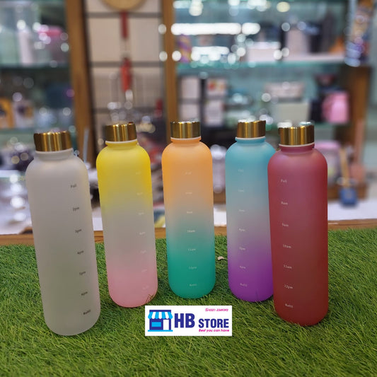 Acrylic Plastic 1L Colorful Water Bottle