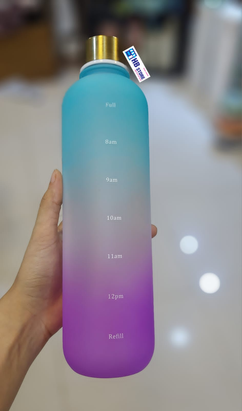 Acrylic Plastic 1L Colorful Water Bottle