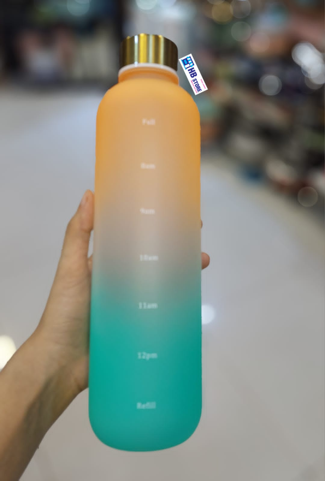 Acrylic Plastic 1L Colorful Water Bottle