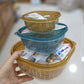 3Pcs Storage Box With Drain Basket