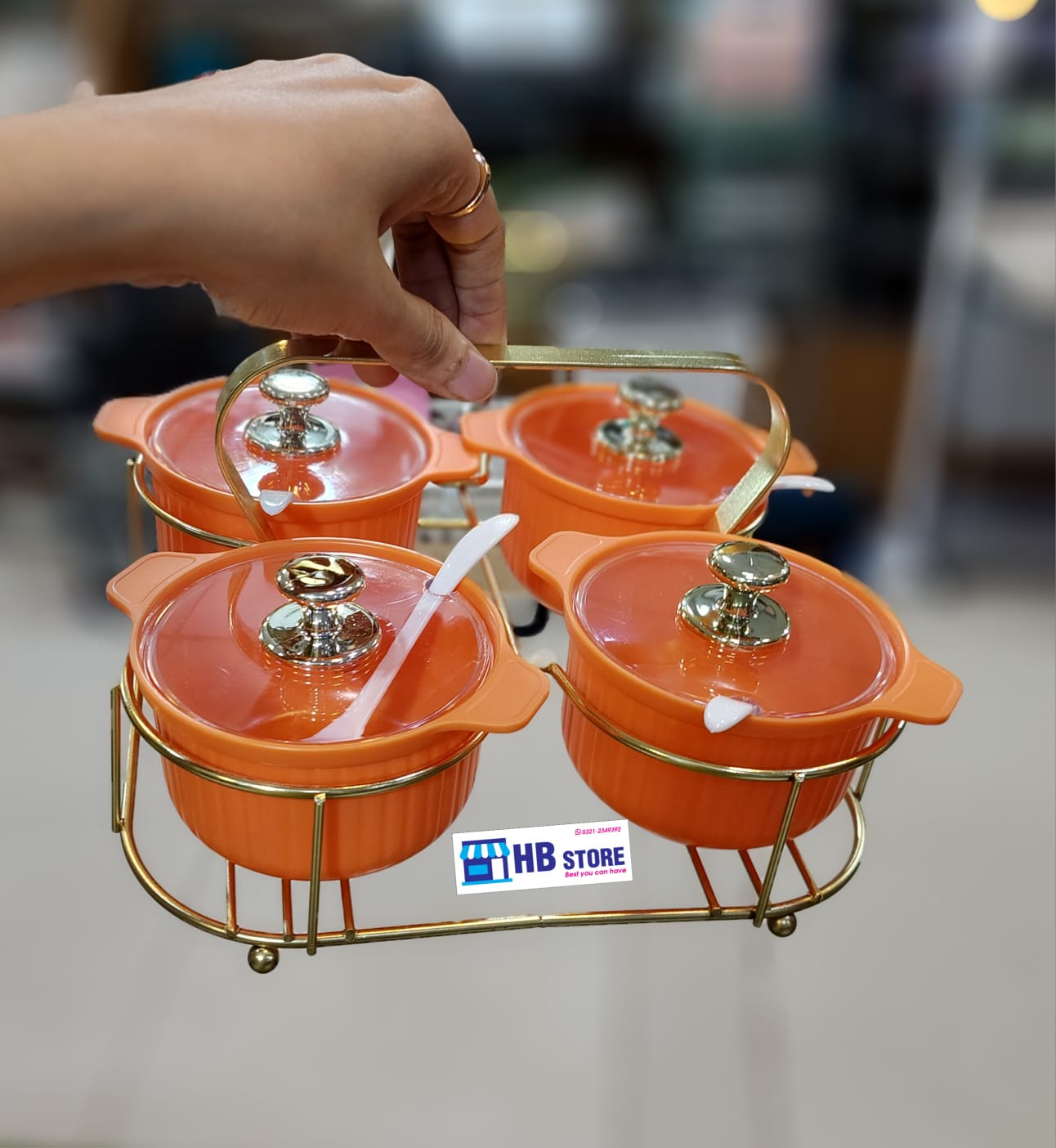 Set Of 4Pcs Acrylic Spice Set