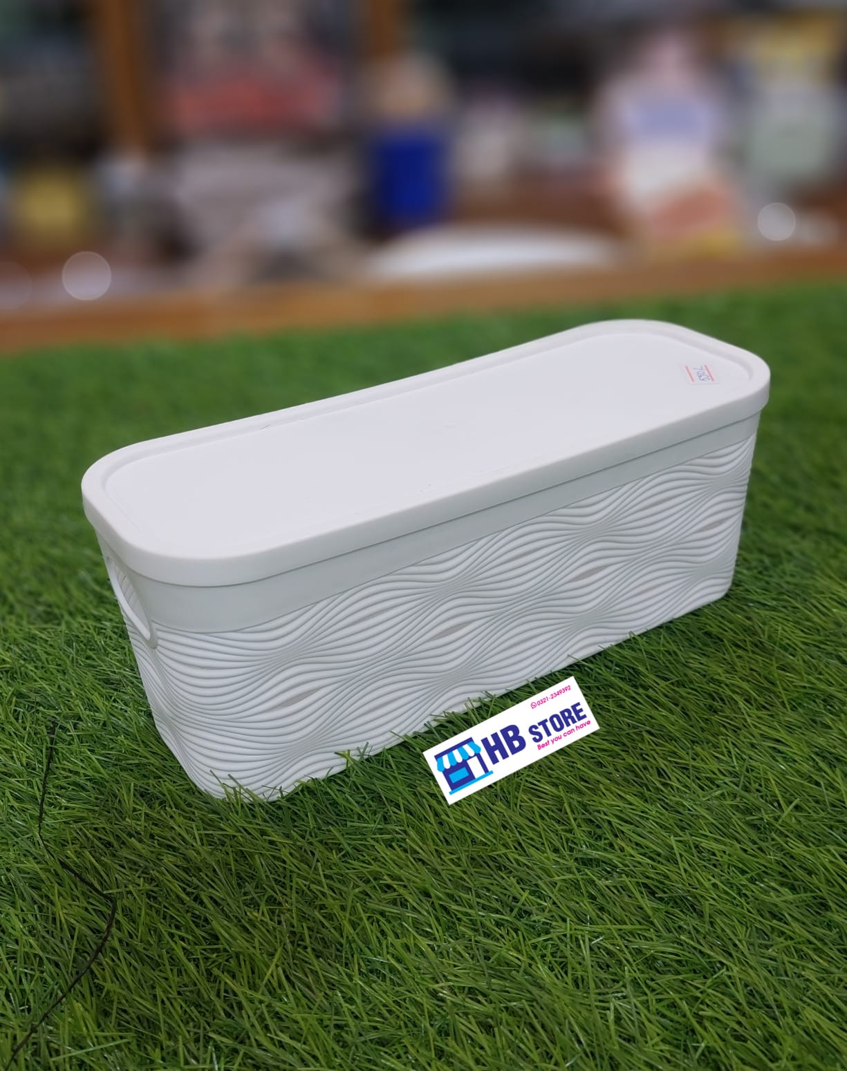 Rectangle Plastic Lid Basket