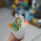 Plastic Fruits Fork With Stand