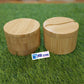 Bamboo Style Round Storage Box