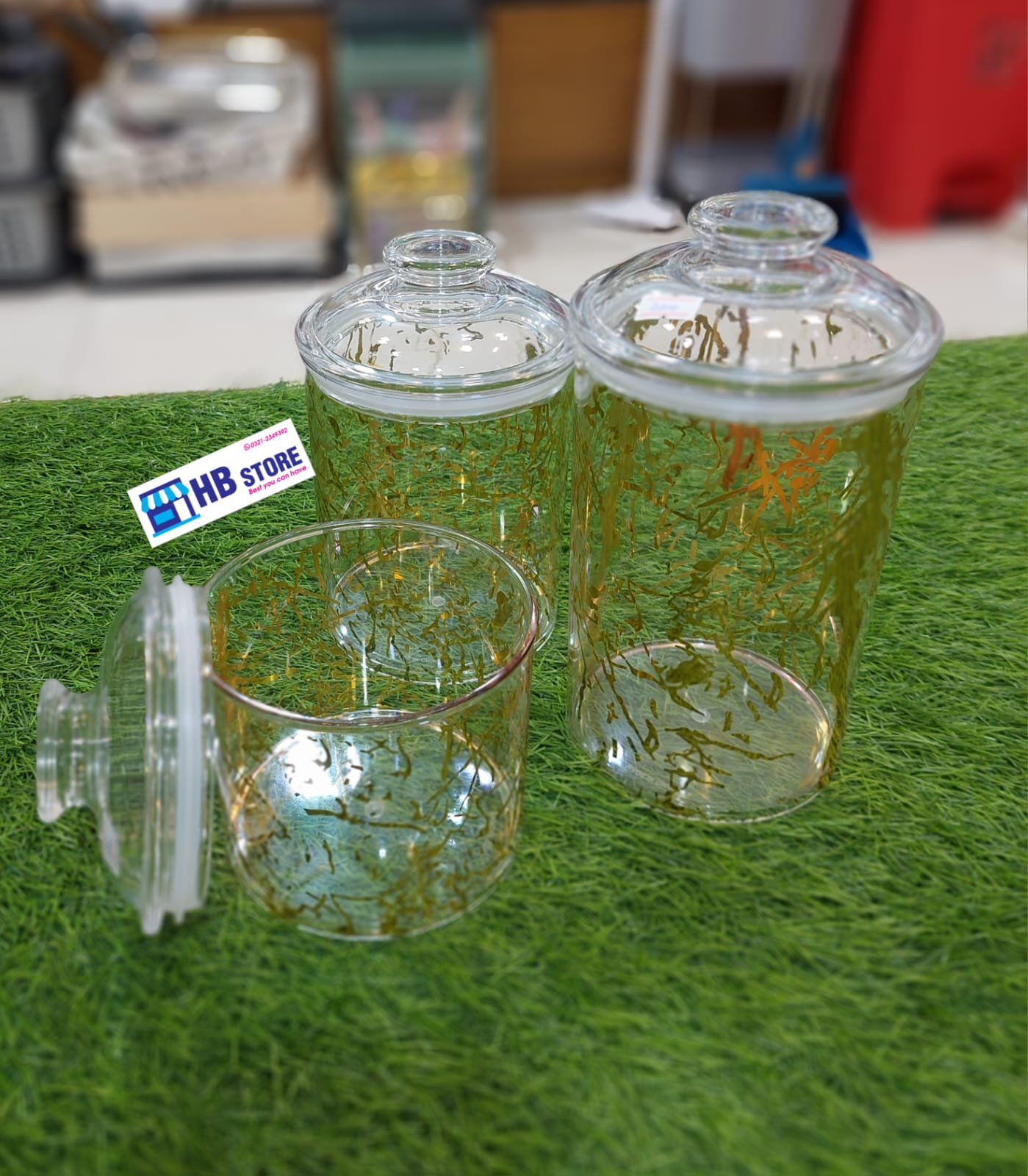 3Pcs High Quality Airtight Acrylic Jar