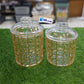 Golden Airtight Acrylic Jar