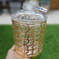 Golden Airtight Acrylic Jar