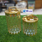Round Gold Mesh Acrylic Airtight Jar