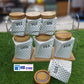 7Pcs Ceramic Spice Rack With Wooden Cap