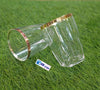 Acrylic Glass With Gold & Copper Line