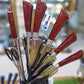 Fancy Knife Set With Rotate Stand