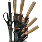 Fancy Knife Set With Rotate Stand