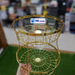 Two Tier Detachable Golden Metal Snack Storage