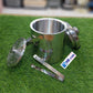 Ice Bucket with Lid and Strainer and Ice Tong