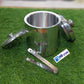 Ice Bucket with Lid and Strainer and Ice Tong