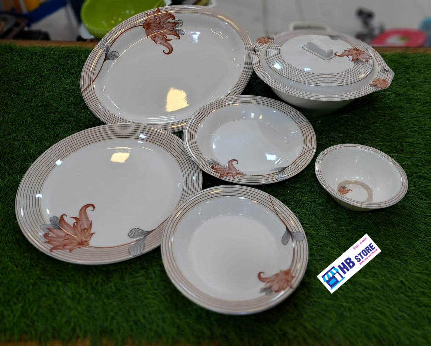 6 & 8 Persons Melamine Dinner Set