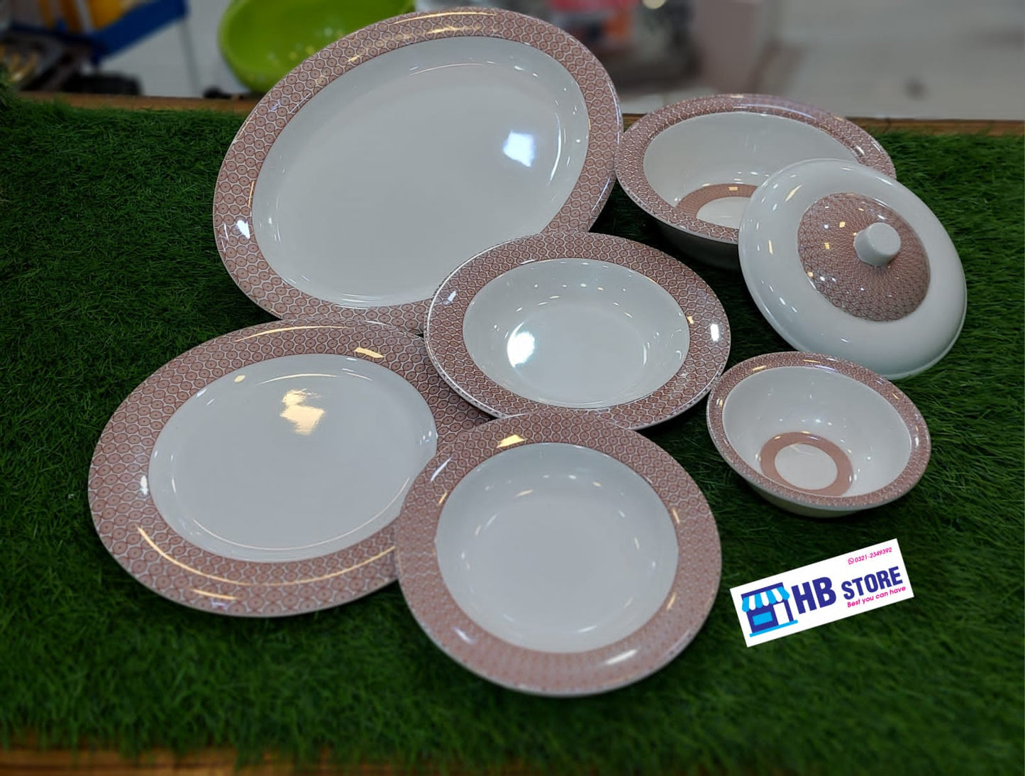 6 & 8 Persons Melamine Dinner Set