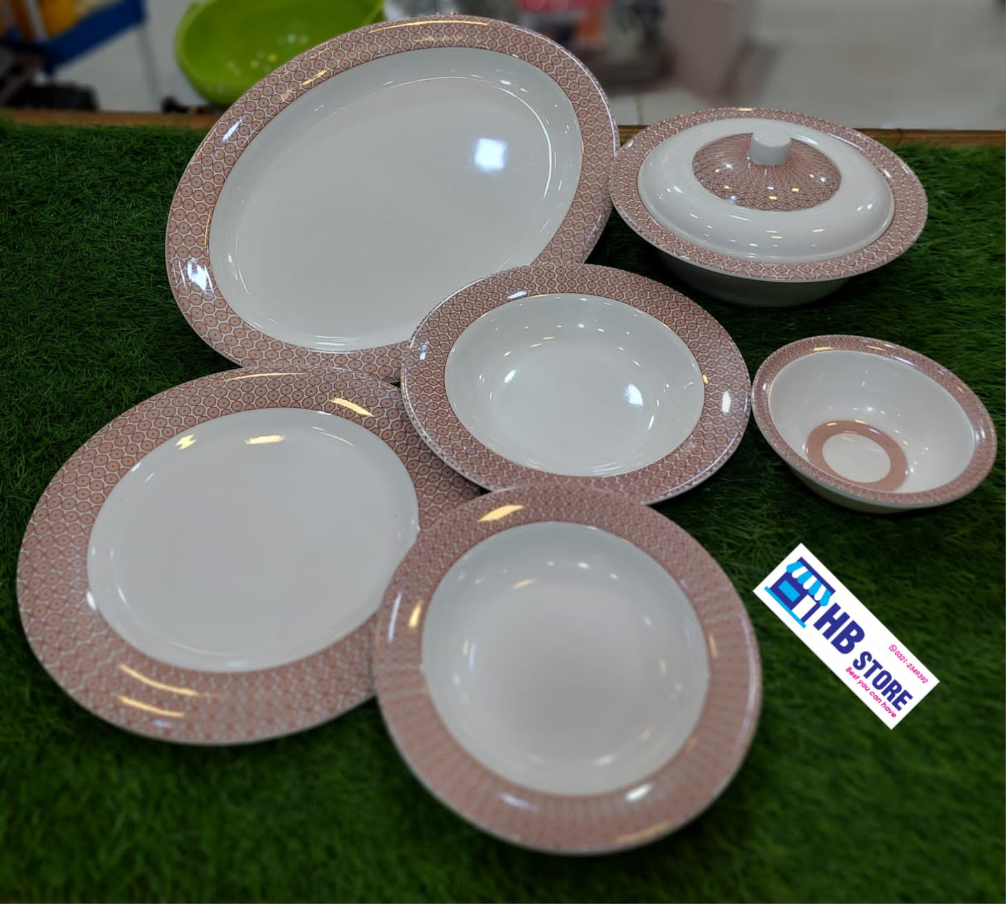 6 & 8 Persons Melamine Dinner Set