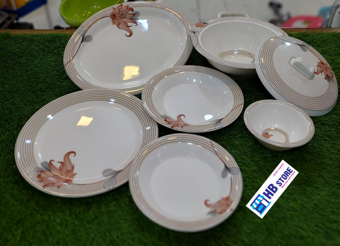 6 & 8 Persons Melamine Dinner Set