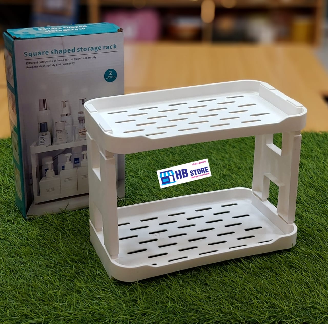 Multipurpose 2-Tier Stackable Storage Rack