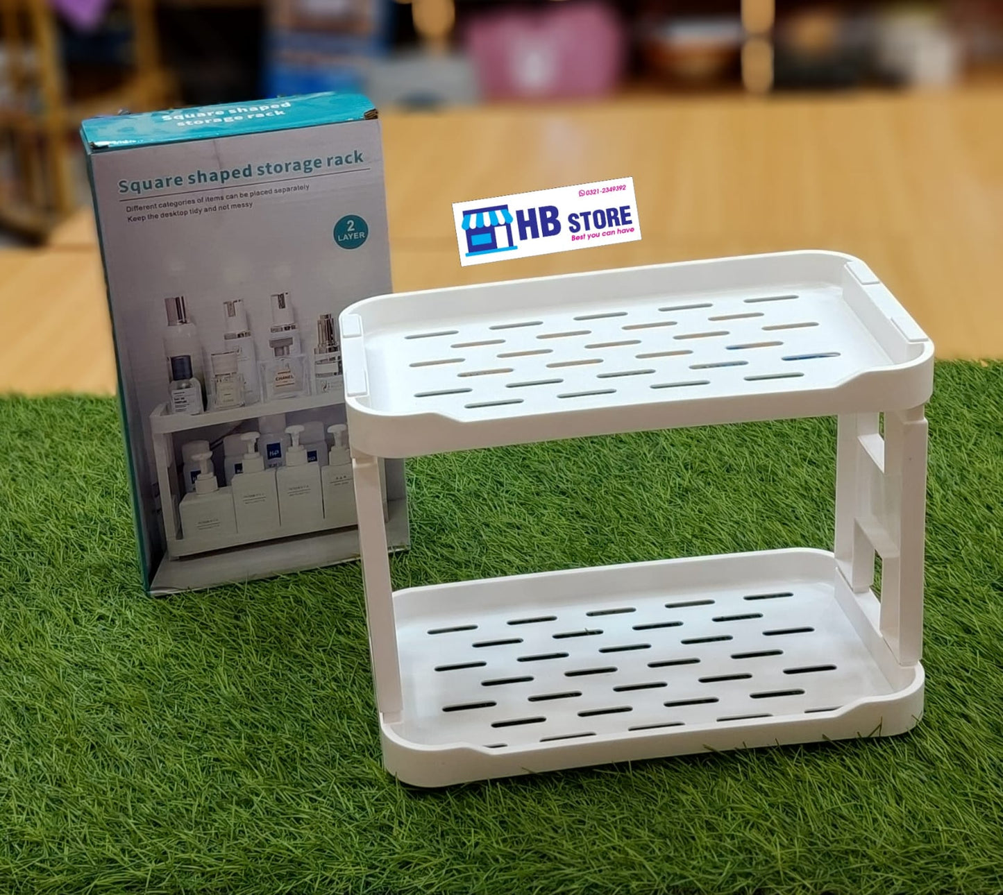 Multipurpose 2-Tier Stackable Storage Rack