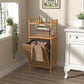 Eco-Friendly Bamboo Tilt-Out Laundry Hamper & Storage Cabinet