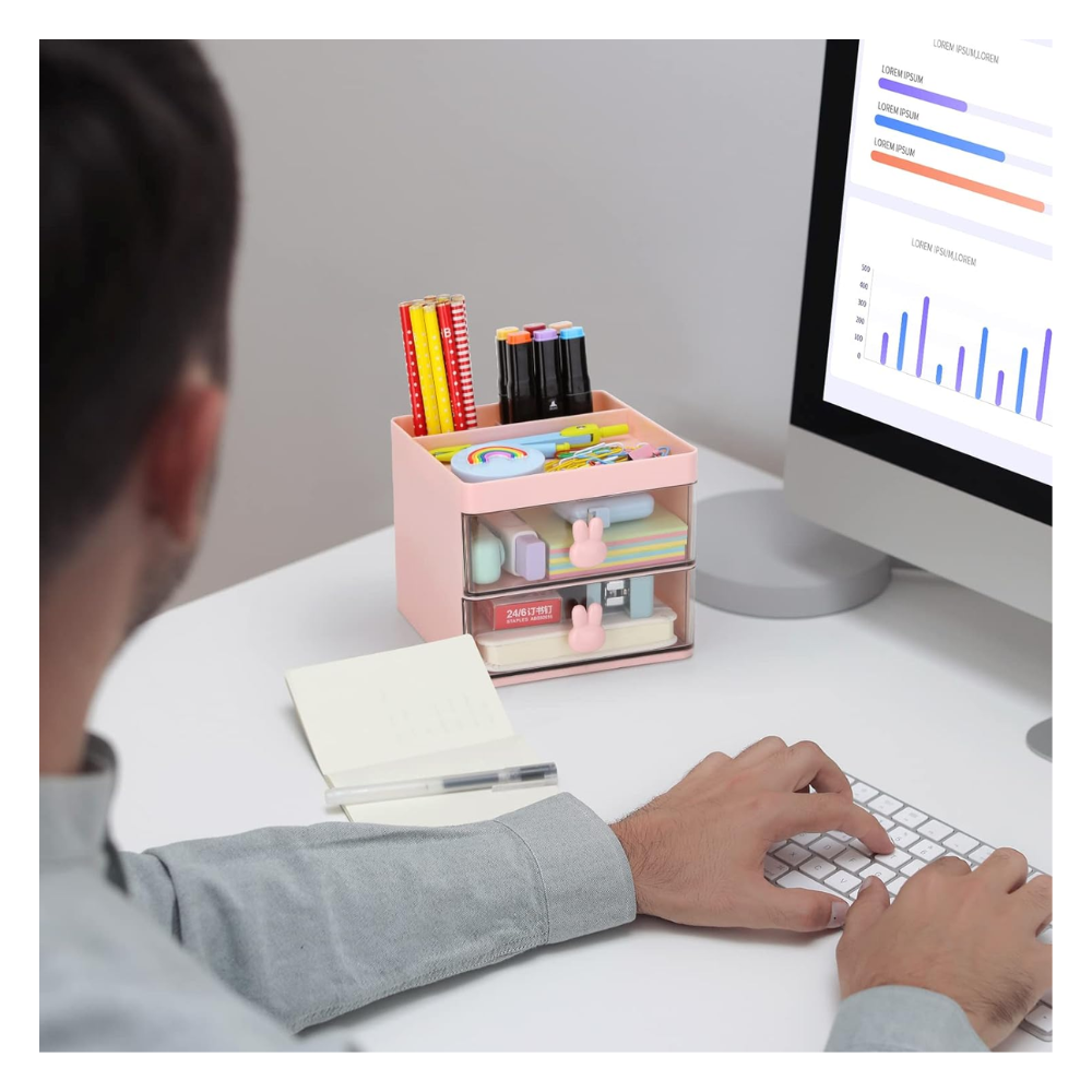 Rabbit Small Desk Organizer