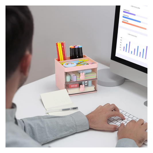 Rabbit Small Desk Organizer