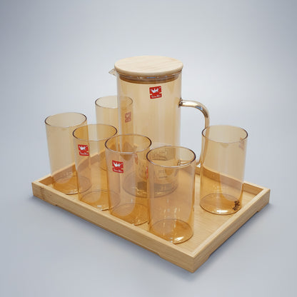 Shine Max Luxury 8-Piece Glass Water Jug & Tumbler Set