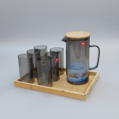 Shine Max Luxury 8-Piece Glass Water Jug & Tumbler Set